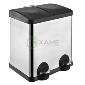BASURERO AMIG PEDESTAL 2X15LT INOX. 20593