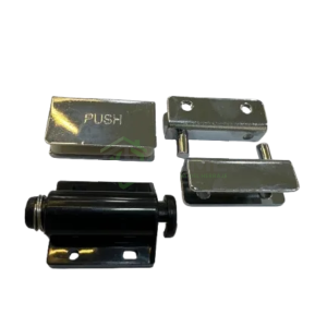 BISAGRA P/VIDRIO KIT NEGRA CEDI MCB-01B