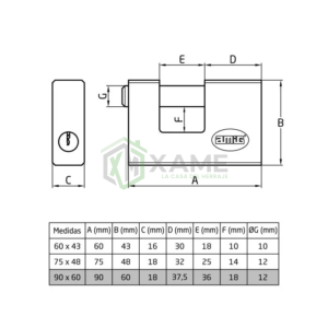 CANDADO AMIG 3097 MOD,200-90