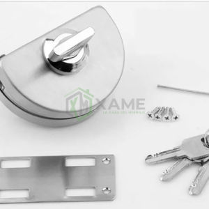CERRADURA P/VIDRIO - PARED INOX - TD-GDL-17MF-P