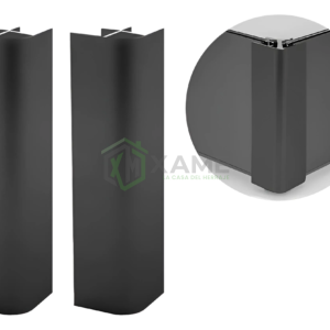 ESQUINERO PVC - 90G P/ZOCALO NEGRO 10CM FE-0204