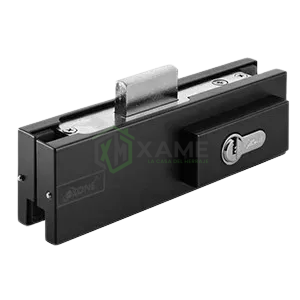 CERRADURA P/VIDRIO TD-040 LL/MUL NEGRA