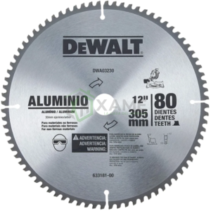 DISCO DEWALT 12"X80D P/ALUMINIO DW03230