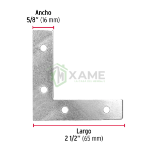 ESCUADRA PLANA FIERO 2 1/2X5/8 41040 -534299K