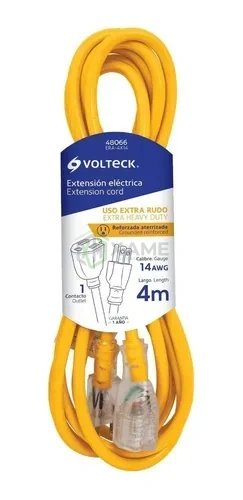 ESTENSION ELECT 3X14 4MT AMARILLO VOLTECK 645481K