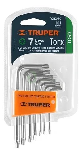 JGO LLAVE TORX TRUPER 7 PIEZAS 645583