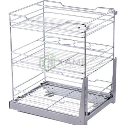 CARRO EXTRAIBLE C/FRENO MOD-40 D312316 CROMO