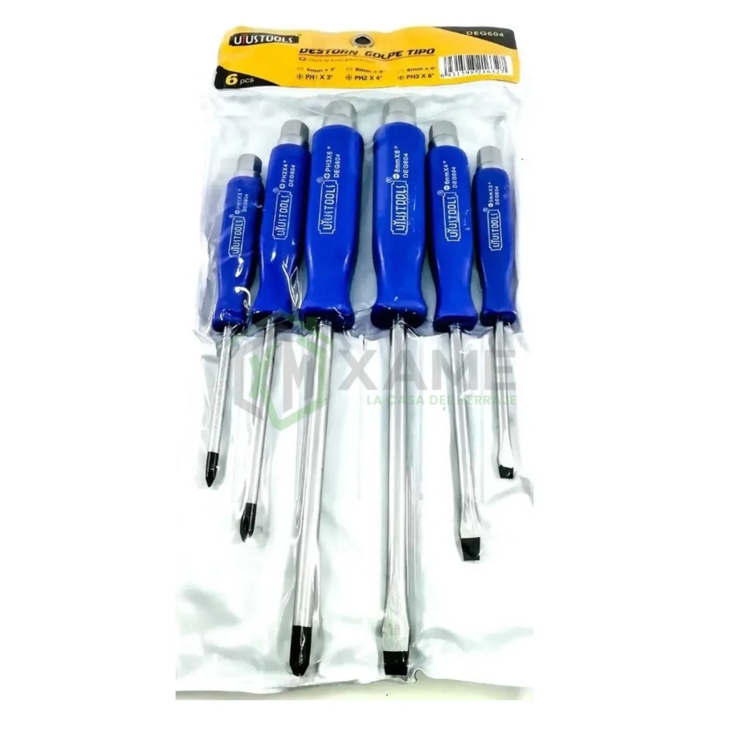 JUEGO DESTORNILLADOR D/GOLPE KAYSER 6PZ