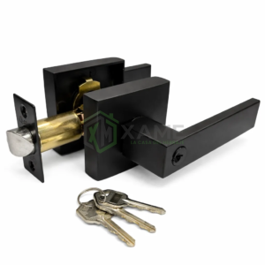 CERRADURA XM MANIJA LIVIAN DORM-NEGRA 4234N