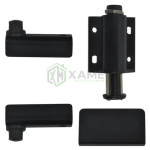 BISAGRA P/VIDRIO KIT NEGRA -55022 -F-M