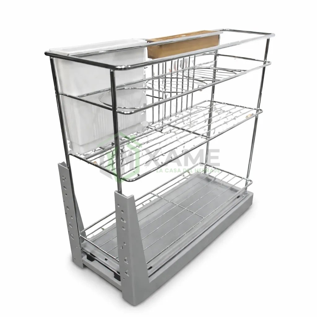 CARRO EXTRAIBLE PINLU MOD-20CM C/F CROM