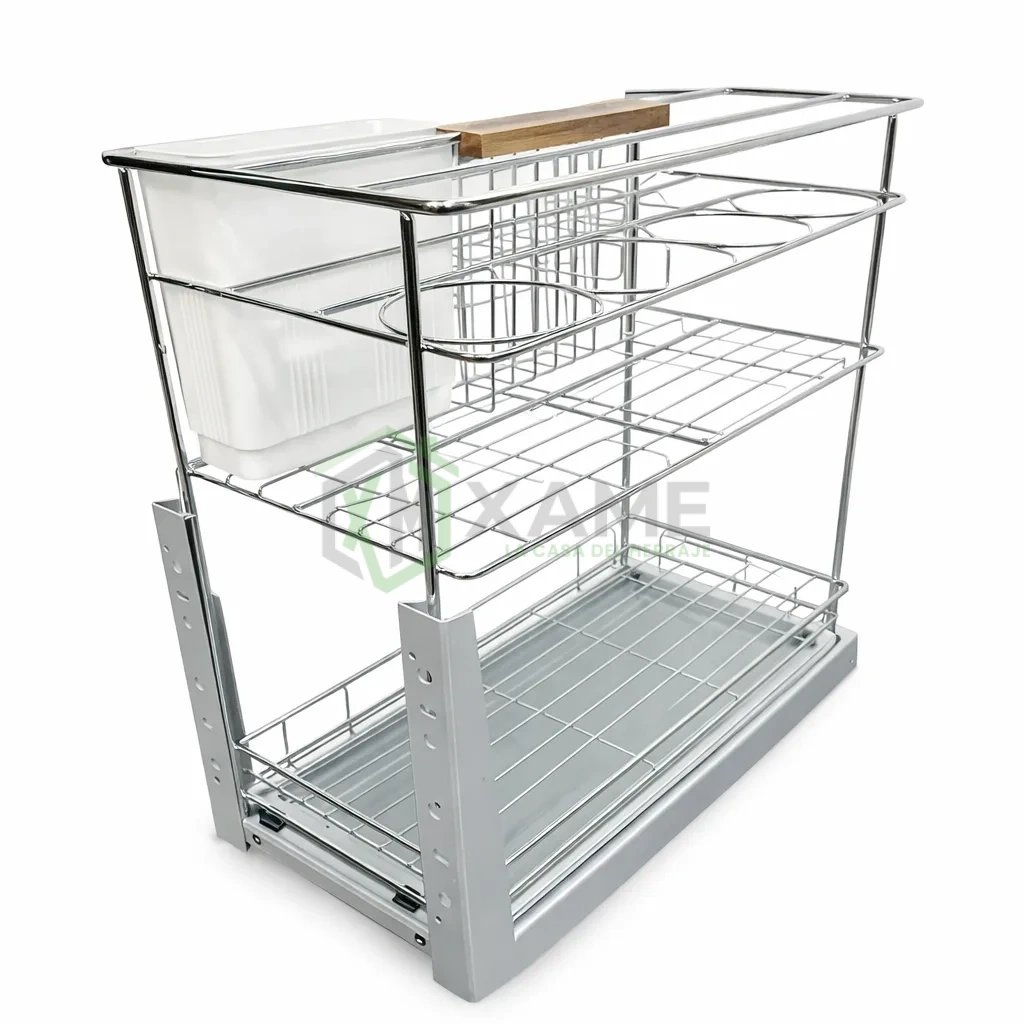 CARRO EXTRAIBLE PINLU MOD-30CM C/F CROM