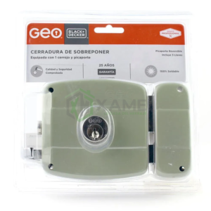 CERRADURA GEO SOBREPONER 50MM