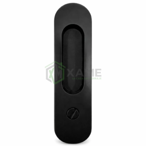 CERRADURA P/CORREDIZA XM BAÑO OVAL NEGRA