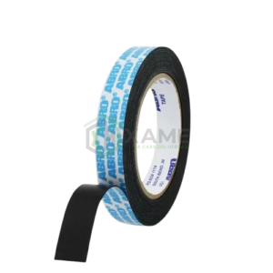CINTA ABRO DOBLE FAZ NEGRA 18MM X 5MT