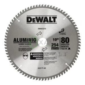 DISCO DEWALT 10"X 80D P/ALUMINIO DWA03210