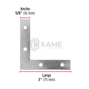ESCUADRA PLANA FIERO 3X5/8 -41041 -534300K