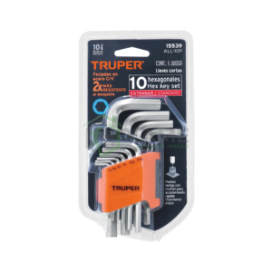 JGO LLAVE HEXAG - TRUPER 10PZS -ESTAND 15539-555711K