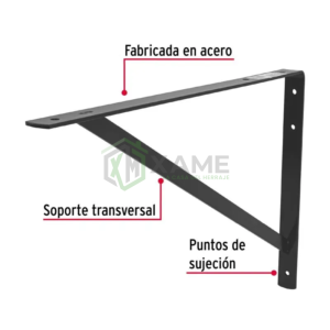PIE DE AMIGO REFOR FIERO NEGRO 25CMX40CM 225754K