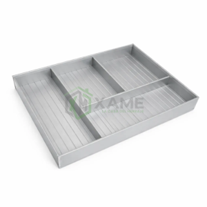 PORTA CUBIERTOS KUCHEN ALUMI 42X20X5.5 DE32-4