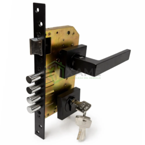 KIT CERRADURA CADIZ LL/LL - 6CM NEGRO