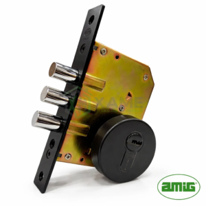 KIT CERROJO SEGURIDAD AMIG REDONDO LL/LL NEGRO