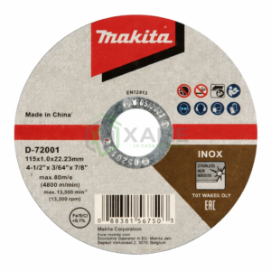 DISCO MAKITA P/CORTE METAL 41/2 D72001-48273