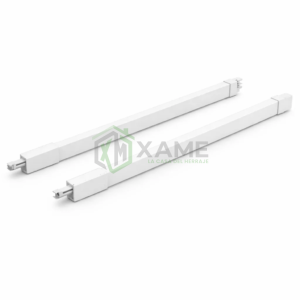 SET D/TUBOS LATERAL UNILUX P/CAJON 50CM BLANCO
