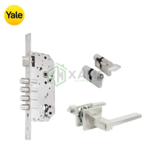 CERRADURA YALE KIT TURIN INOX LL-S BULON 11488