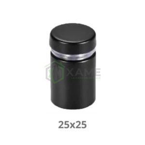 SOPORTE PUNTO FIJO NEGRO 25X25 POZ