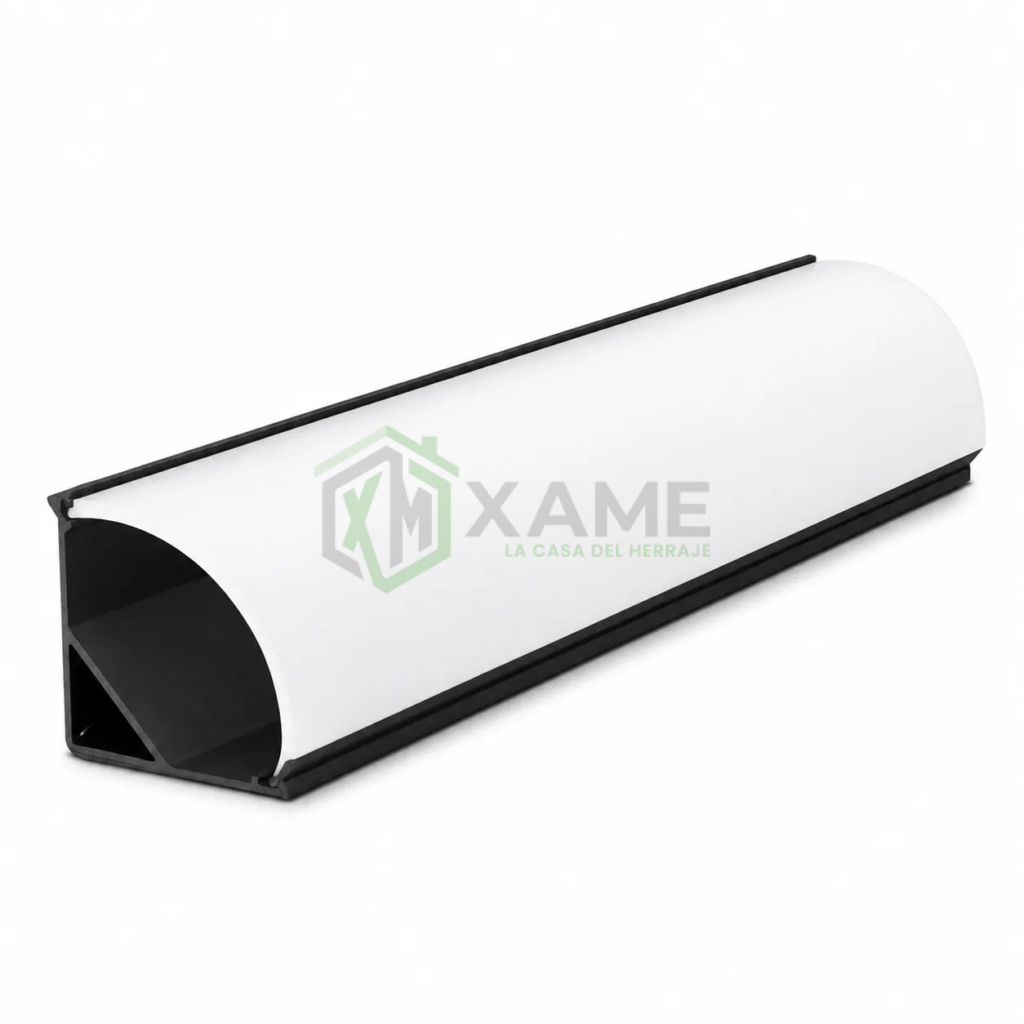 PERFIL P/LUZ LED ESQUINERO JP16 NEGRO 1028 AMERI-LED