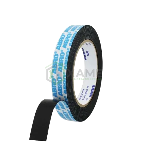 CINTA ABRO DOBLE FAZ NEGRA 18MM X 5MT 37867
