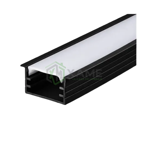PERFIL P/EMPOTRAR P/LUZ LED-BETA-NEGRO- 14X8MM DXBPN08 3MT DARLUX