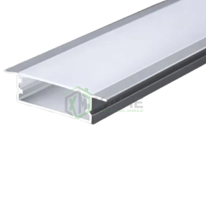 PERFIL P/EMPOTRAR P/LUZ LED DELTA-ALUM 23X8MM -DXBPA04-3MT