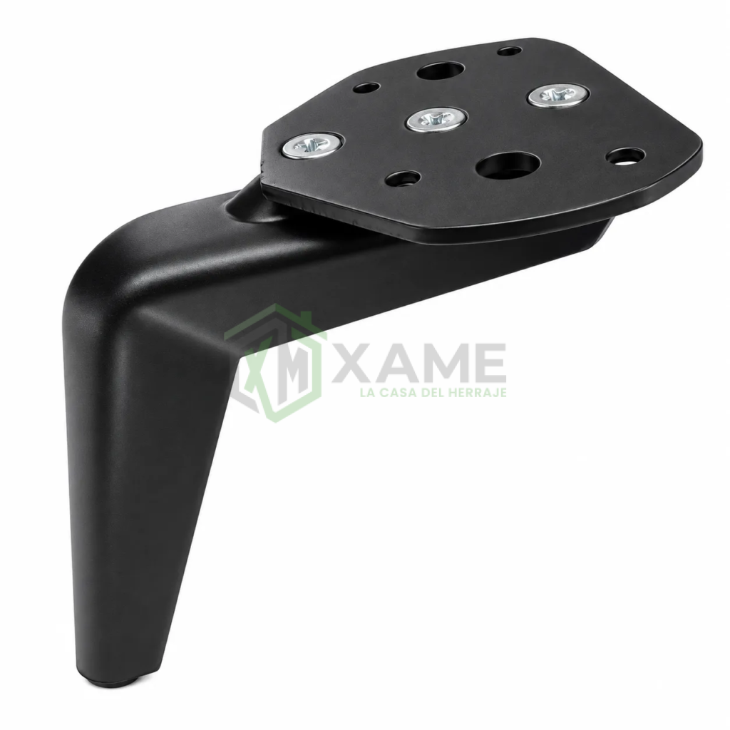 PATA P/MUEBLE RIEL-100 NEGRA 15CM B020.001 CARRI
