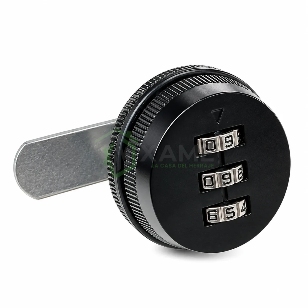 CERRADURA PACIFIC PALETA C/CLAVE 20MM NEGRA