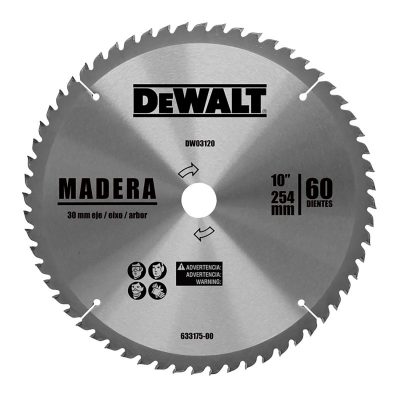 DISCO DEWALT MADERA DW03120 10 X 60D