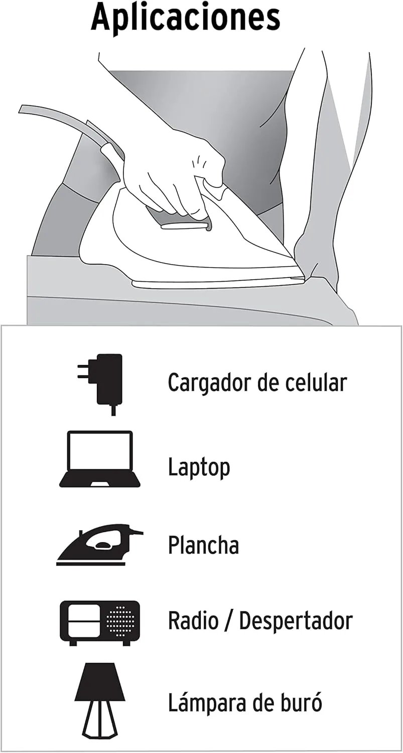 EXTENSION ELECT 2X16 5MT BLCO VOLTECK 306541K - Imagen 3