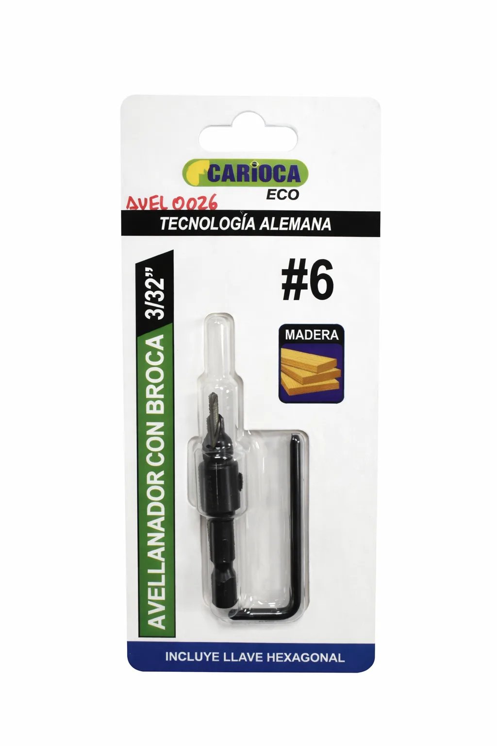 AVELLANADOR CARIOCA P/MADERA #6